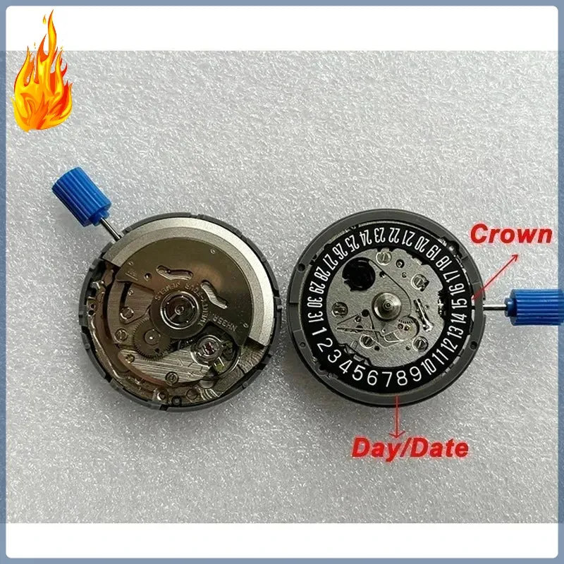 NH35 Premium Mechanical Movement NH35A White At 3/3.8/6 Date wheel 24 Jewels Automatic Self-winding High Accuracy Movt Replace