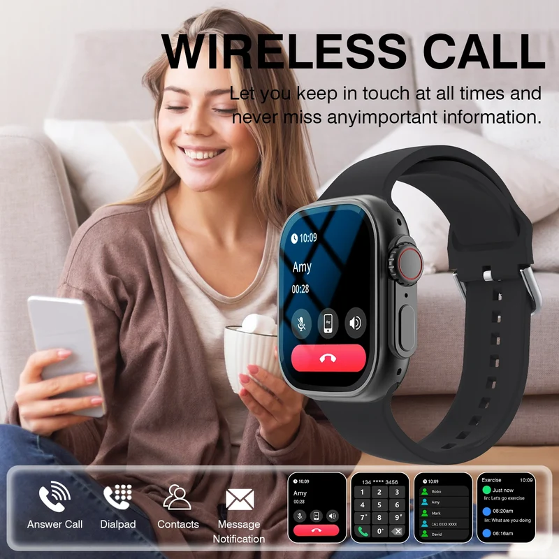 New Watch Smart Watch 49mm 2026 New Men Women Bluetooth Call BT Music Games Wireless Charging Smartwatch