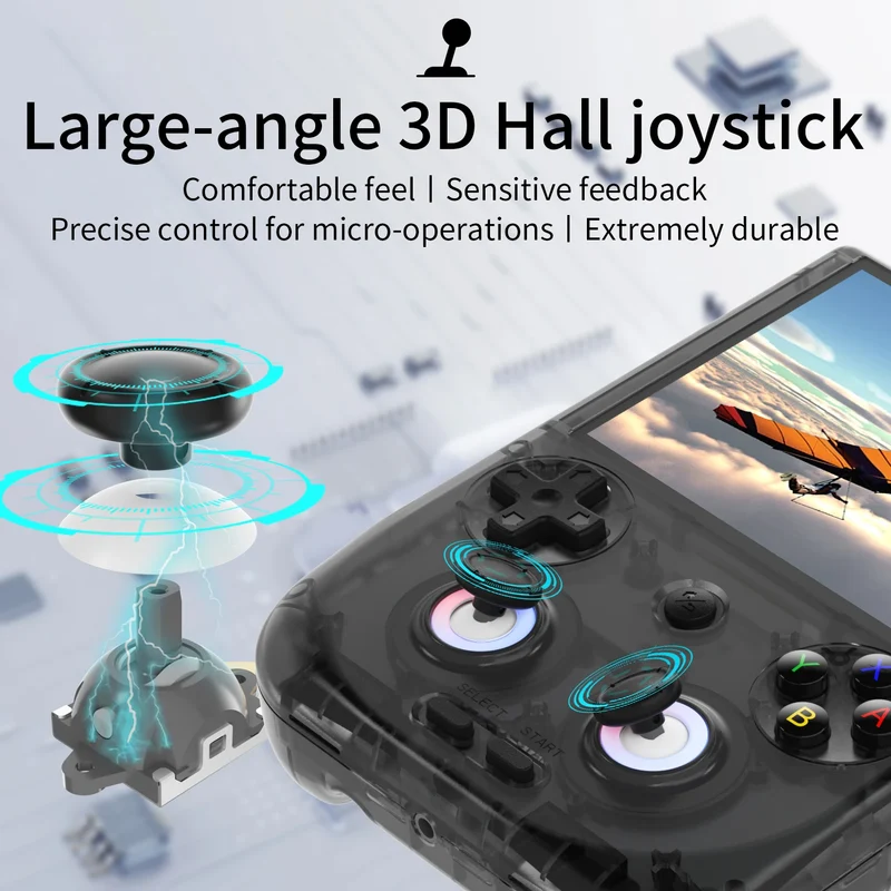 Anbernic RG 406V Retro Handheld Games Console 4"IPS Multi-touch WIFI RGB Ligh 3D Hall Joystick 5500mAh RG406V Video Games Player