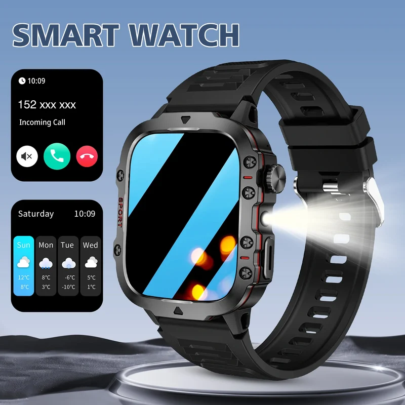Smart Watch, Bluetooth Call, Message Reminder,Sport Reminder,Two Straps Optional, Suitable for IPhone/Android Phone