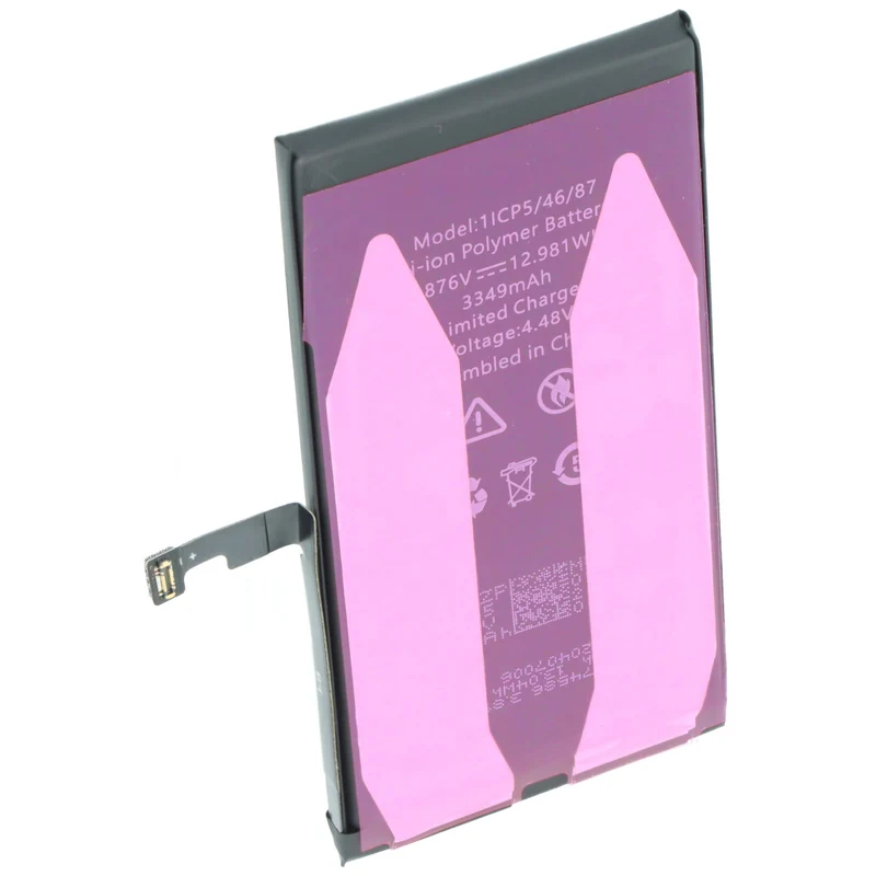 AccuCell Akku passend für Apple iPhone 15, Li-Polymer, 3,87V, 3349mAh, 12,98Wh, ohne Werkzeug