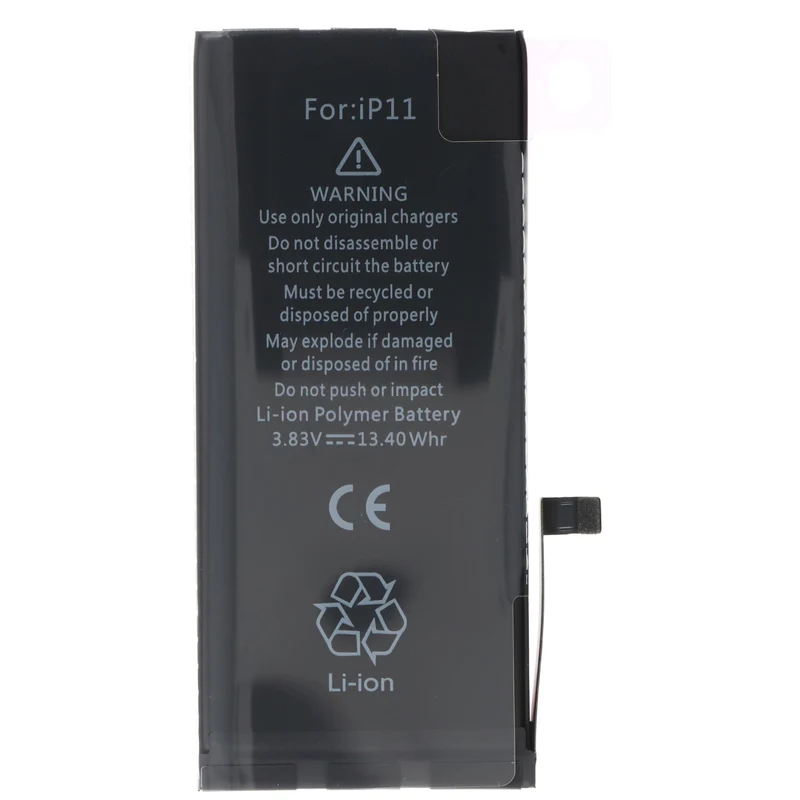 AccuCell Akku passend für Apple iPhone 11, Li-Polymer, 3,83V, 3500mAh, 13,4Wh, built-in, ohne Werkzeug