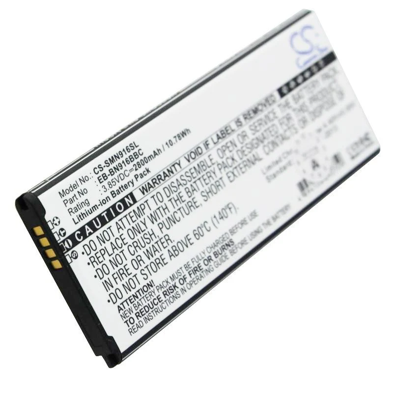 Cameron Sino Akku passend für den Samsung SM-N910 Akku Galaxy Note 4, 2800mAh