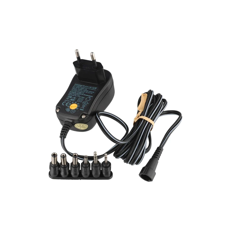 Heitech Universal-Netzteil mit 6 verschiedenen Adaptersteckern, 1000mA