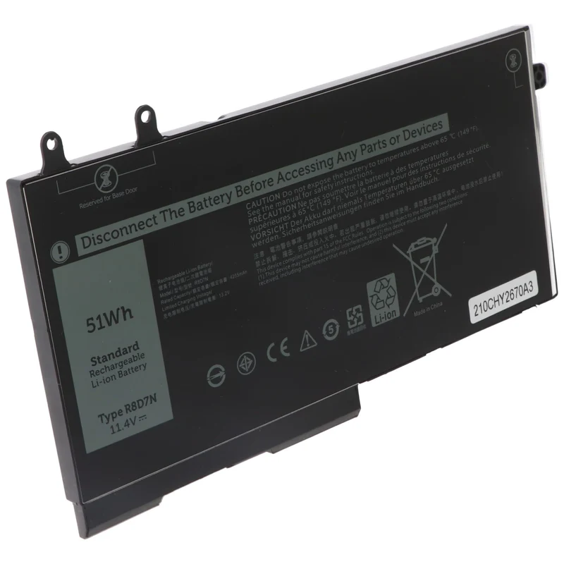 AccuCell Akku passend für Dell Latitude 5401, 5501, Li-Polymer, 11,4V, 4470mAh, 51Wh