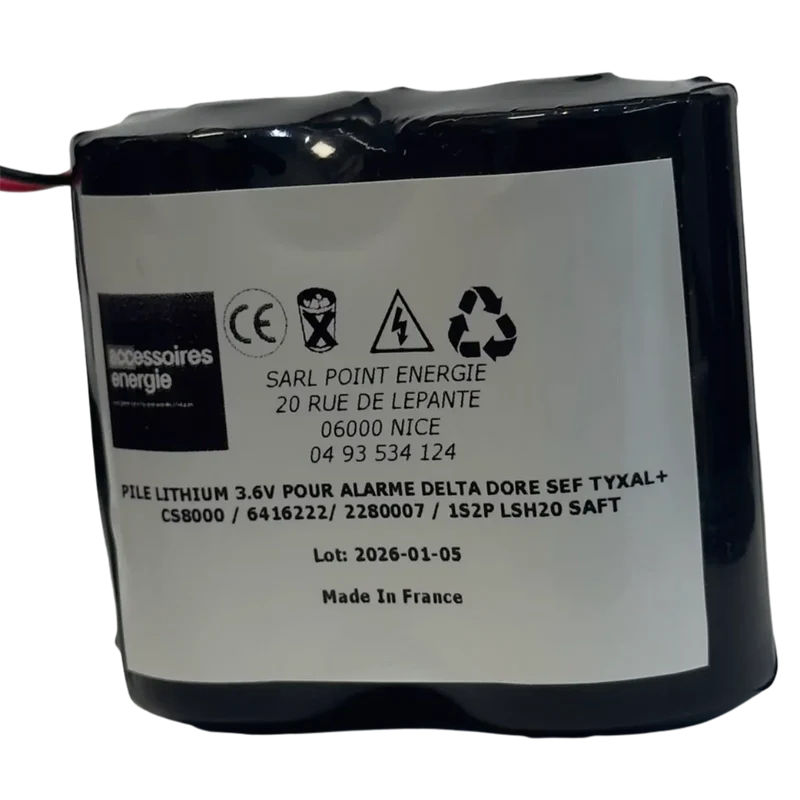 Pile Delta Dore 6416222 3.6V 26Ah TYXAL+
