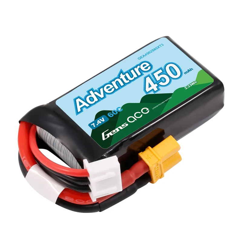Gens ace Adventure 450mAh 2S1P 7,4V 60C Lipo-Akku XT30