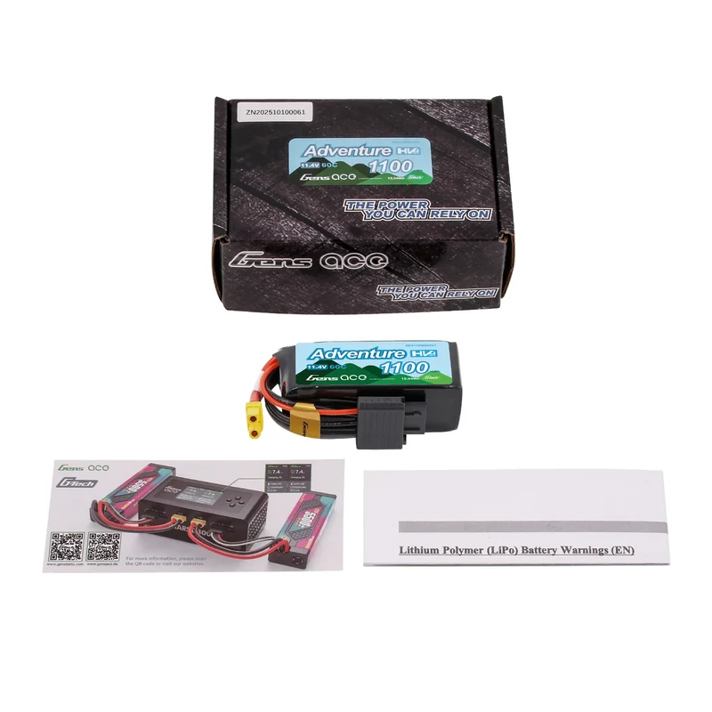 Gens Ace Adventure G-Tech 1100mAh 3S1P 11,4V 60C Hochvolt-LiPo-Akku XT30