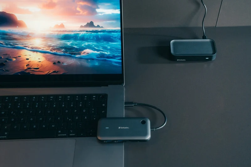 Verbatim Wireless Adapter, Share My Screen, USB-C, HDMI, Full HD Hub WDA-01, 2x USB 3.2-A, SD, microSD, Retail