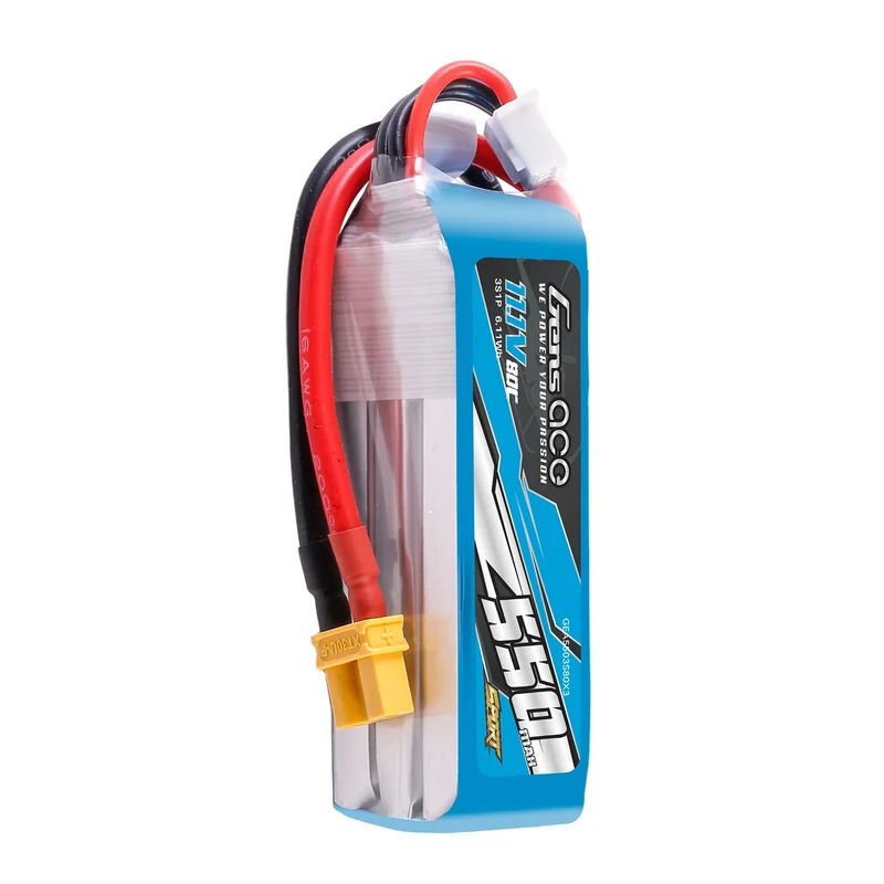 Gens ace 550mAh 11,1V 80C 3S1P LiPo-Akkupack mit XT30-Stecker