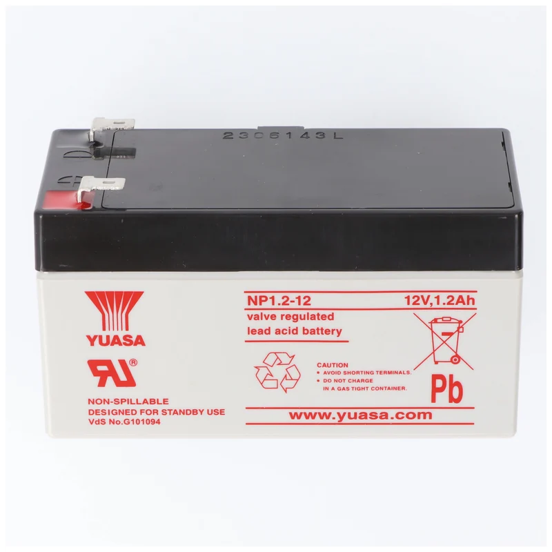 YUASA NP1.2-12 Akku Blei PB 12 Volt 1200mAh