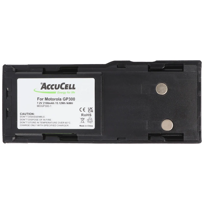 AccuCell Akku passend für Motorola GP300 Akku GP600 HNN9628A NiMH 1800-2100mAh 7,2V