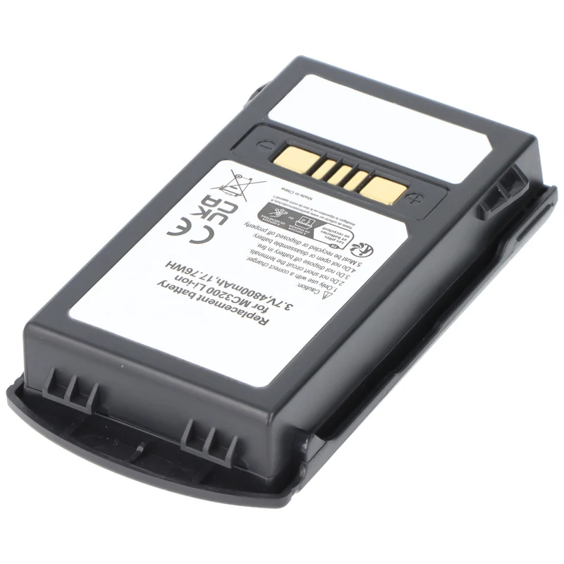 AccuCell Akku passend für Symbol Motorola Zebra MC3200, MC32N0, MC3290, MC3300 Serie BTRY-MC33-52MA-01 3,7 Volt 4800mAh