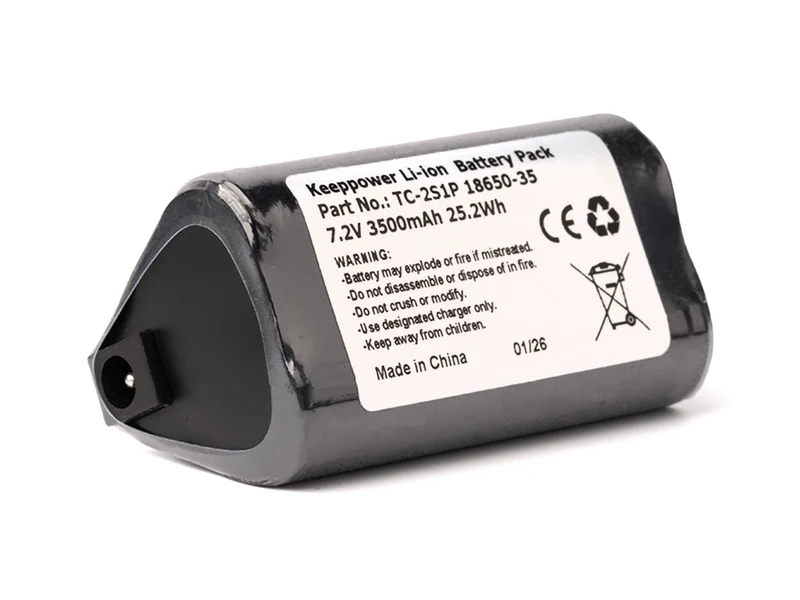 Keeppower 2S1P 18650 Akkupack 7,2V 3500mAh 25,2Wh mit Type-C und DC5521 (5,5 x 2,1 mm) Ausgang