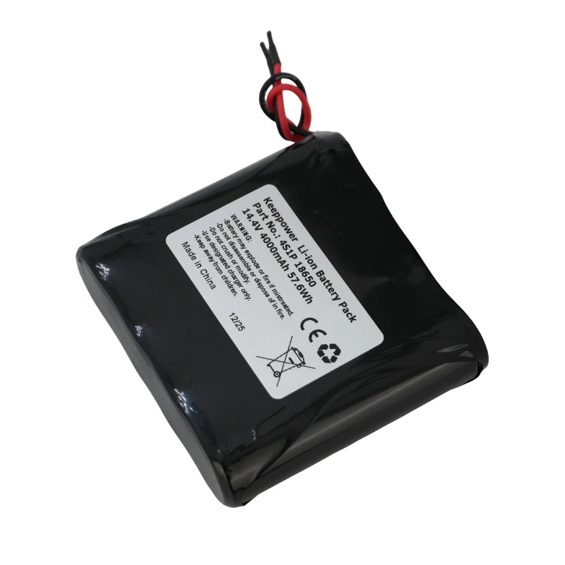 Keeppower 4S1P 18650 4000mAh 14,8V Li-Ion-Akkupack mit BMS-Schutz