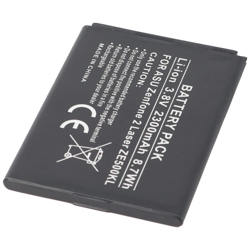 AccuCell Akku passend für Asus Zenfone 2 Laser ZE500KL, Li-Ion, 3,8V, 2300mAh, 8,7Wh