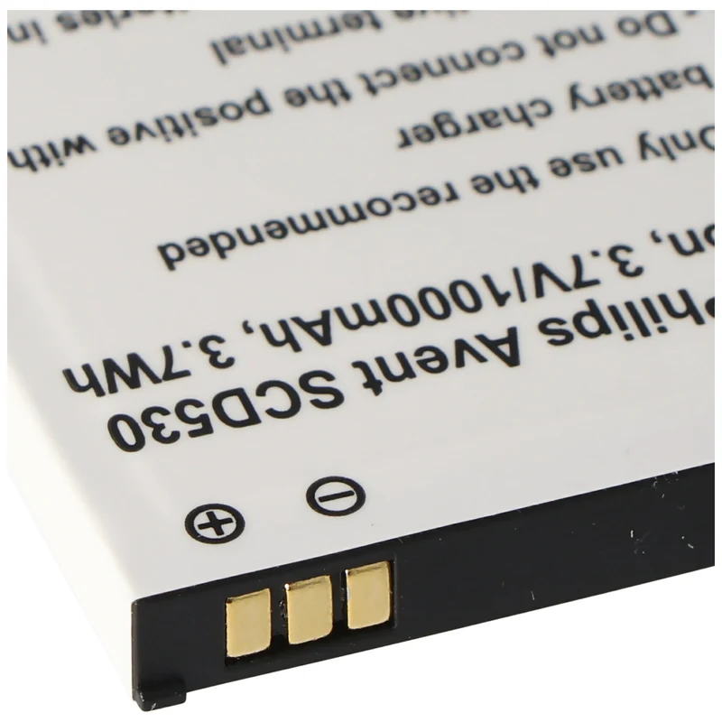 AccuCell Akku passend für Philips Avent SCD530, Li-Ion, 3,7V, 1000mAh, 3,7Wh