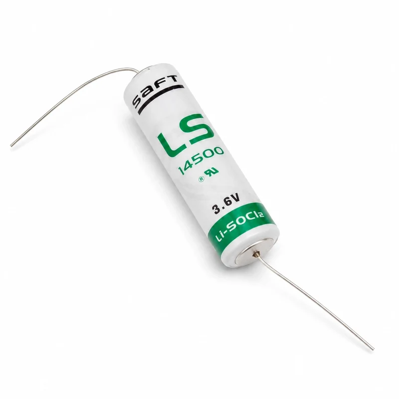 Pile SAFT LS14500 CNA Lithium AA 3.6 V 2.6 Ah à fils axiaux