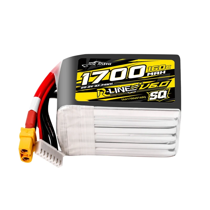 Tattu R-Line 1700mAh 160C 22,2V 6S1P LiPo-Akku mit XT60-Stecker