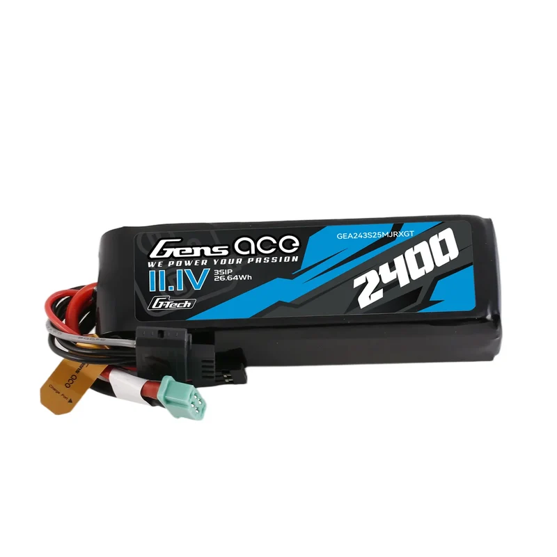 Gens Ace Mini G-Tech 2400mAh 11.1V 3S1P 25C LiPo-Akkupack für Empfänger
