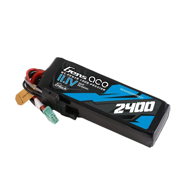Gens Ace Mini G-Tech 2400mAh 11.1V 3S1P 25C LiPo-Akkupack für Empfänger