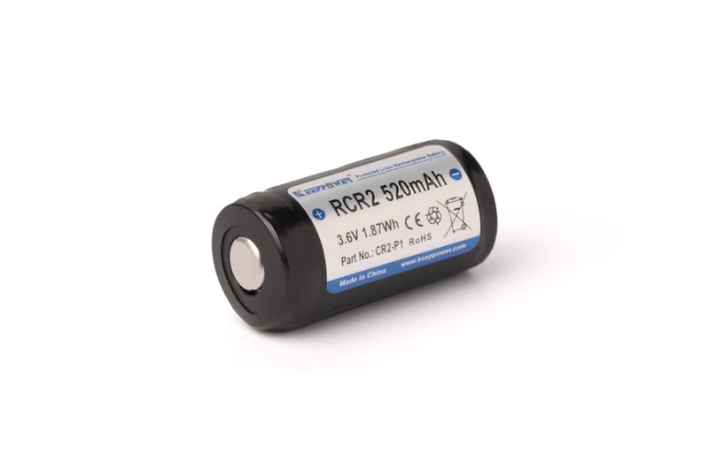Keeppower 15270 / RCR2 520mAh 3,6V - 3,7V geschützter Li-Ion Akku im CR2 Format