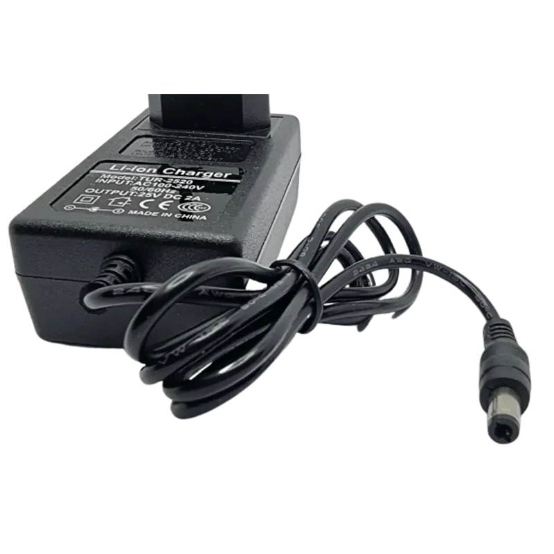 chargeur mural AC/DC 220v 25,2V 2A li-ion