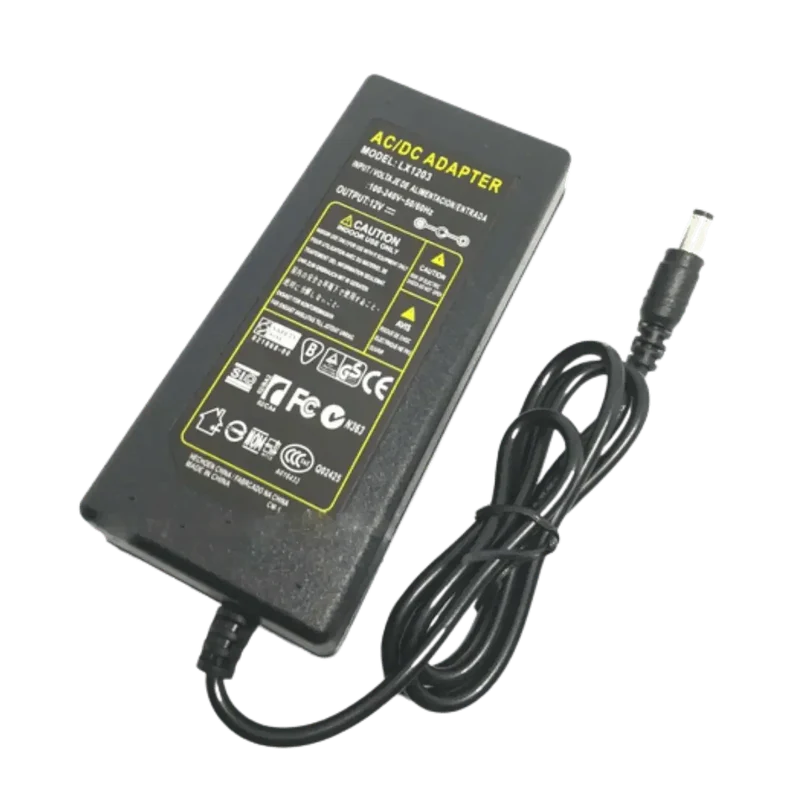 Alimentation AC/DC 12V 6A 72W – Adaptateur Secteur 230V Ruban LED Caméra