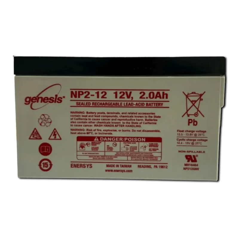 Batterie Plomb AGM 12V 2Ah NP2-12 Faston 4.75mm