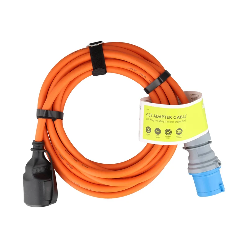Goobay CEE-Adapterleitung, CEE-Stecker auf Schutzkontakt-Kupplung, 1,5 m