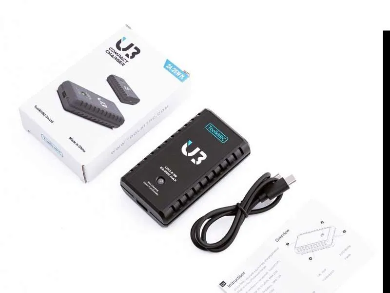 ToolkitRC U3 Ladegerät – USB-C LiPo Ladegerät mit bis zu 25 W