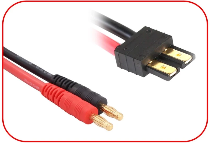 Absima Ladekabel 4mm Goldkontaktstecker passend f. Traxxas 150mm