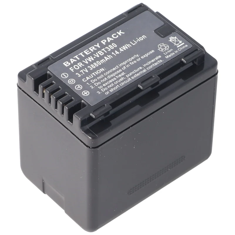 AccuCell Akku nur passend für den Panasonic HC-V110, HC-V130, HC-V710 Akku VW-VBT380, 3400mAh