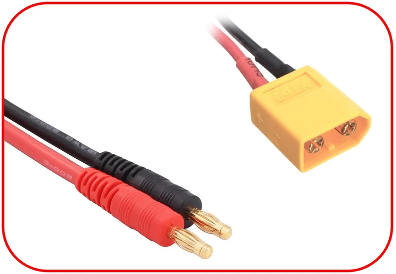 Absima Ladekabel 4mm Goldkontaktstecker - XT60 300mm