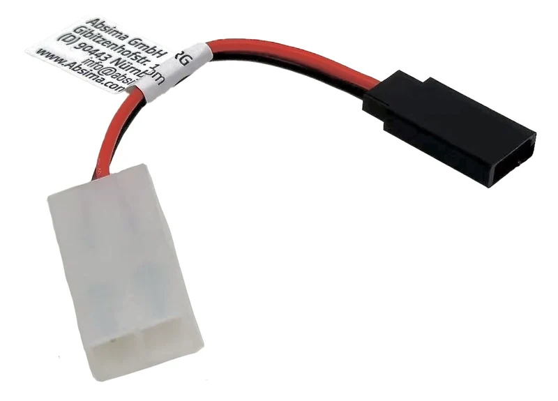 Absima Adapter mit Kabel JR/FU (W) - Tamiya (W) 60mm