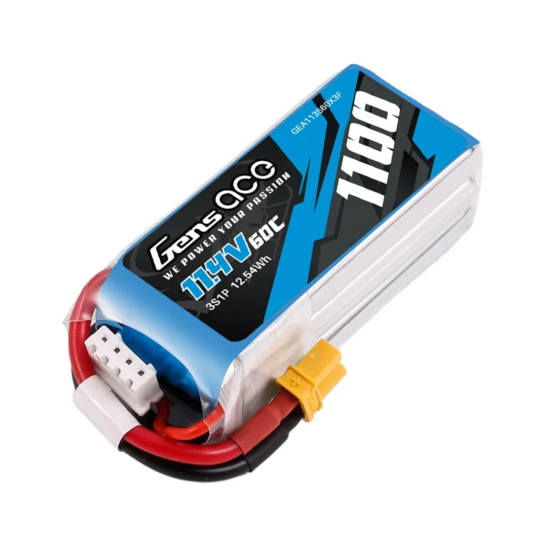 Gens ace 1100mAh 11,4V 60C 3S1P LiPo-Akkupack mit XT30-Stecker