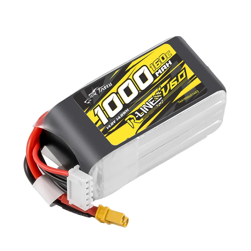 Tattu R-Line Version 6.0 1000mAh 14,8V 160C 4S1P LiPo-Akkupack mit XT30-Stecker
