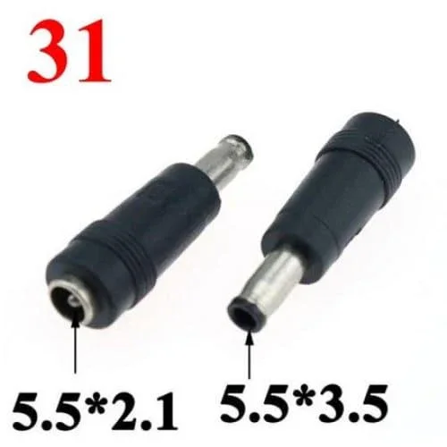 Convertisseur de fiches d'adaptation Input 5.5x2.1mm