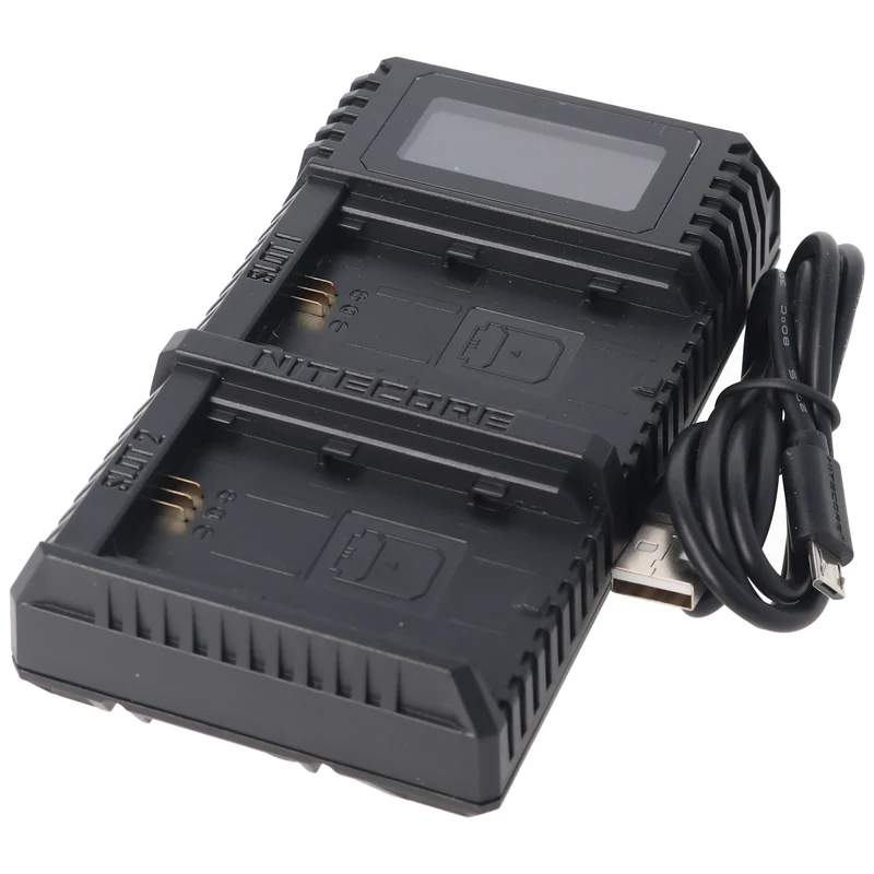 Nitecore USN4 PRO USB-Ladegerät für Sony NP-FZ100 Akku, 2fach Ladegerät