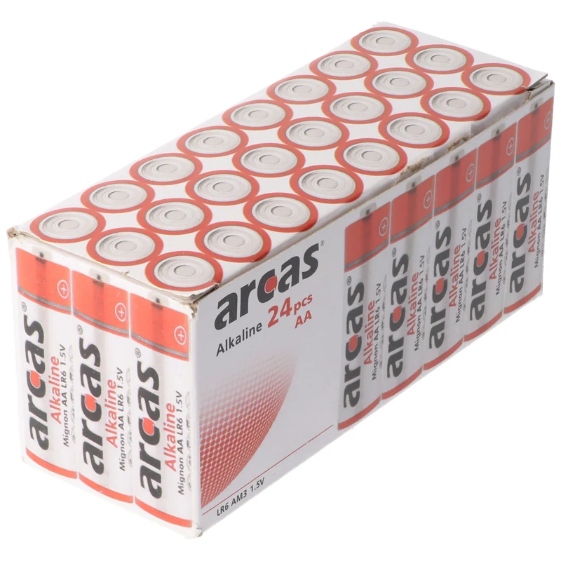 Arcas Alkaline Batterie LR6, AA, Mignon, 1,5 Volt (24 St.)