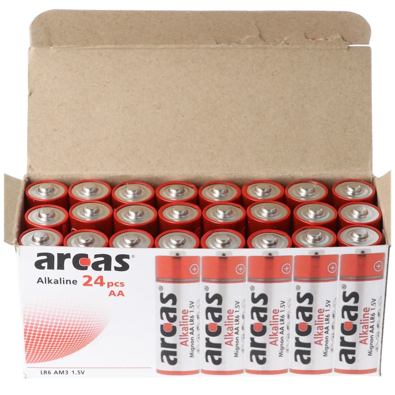 Arcas Alkaline Batterie LR6, AA, Mignon, 1,5 Volt (24 St.)