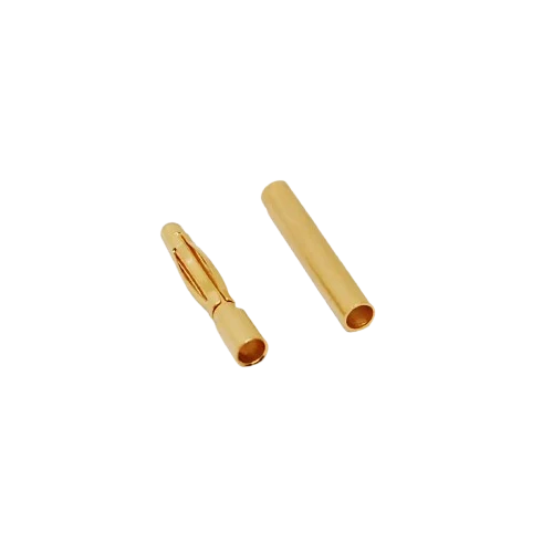 Mylipo 5 Paar 2mm Goldkontaktstecker