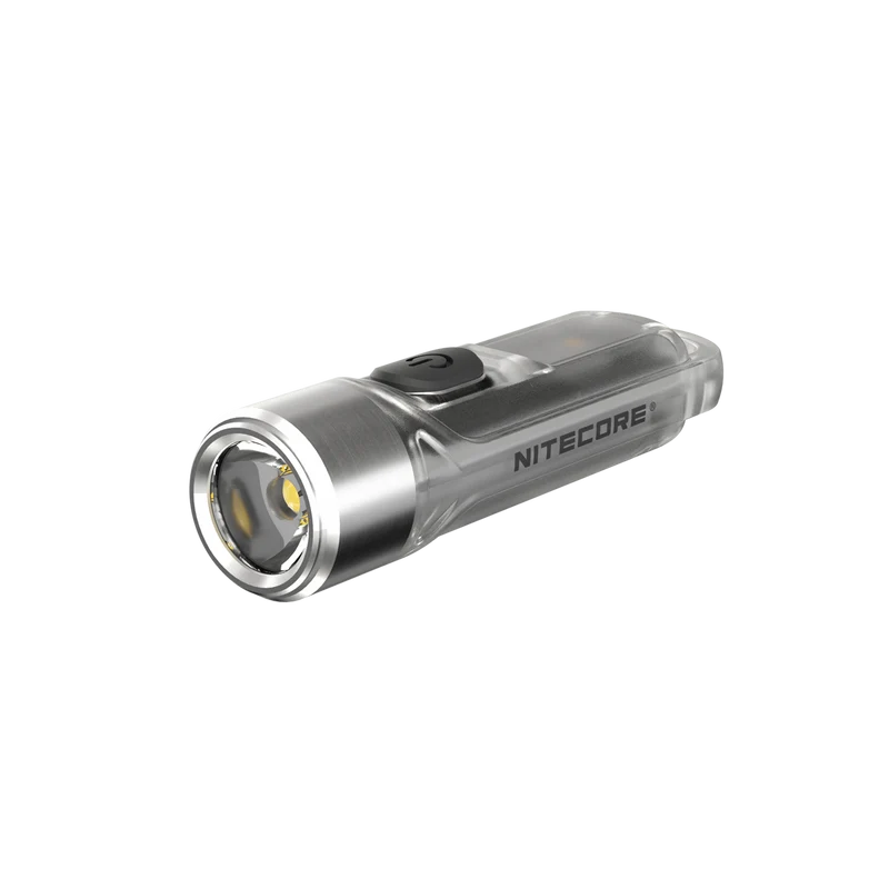 Nitecore TIKI GITD, Glow in the dark, mit UV LED, Schlüsselbundleuchte, wiederaufladbare Schlüsselanhängerlampe, blau