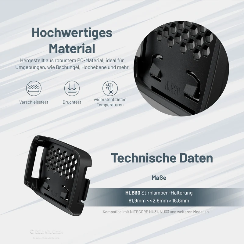 Nitecore Aufnahme für NU5X-Modelle