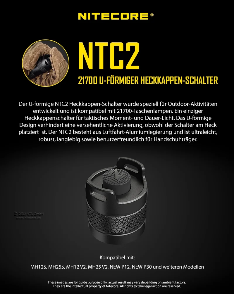 Nitecore NTC2 - U-Shape Heckschalter