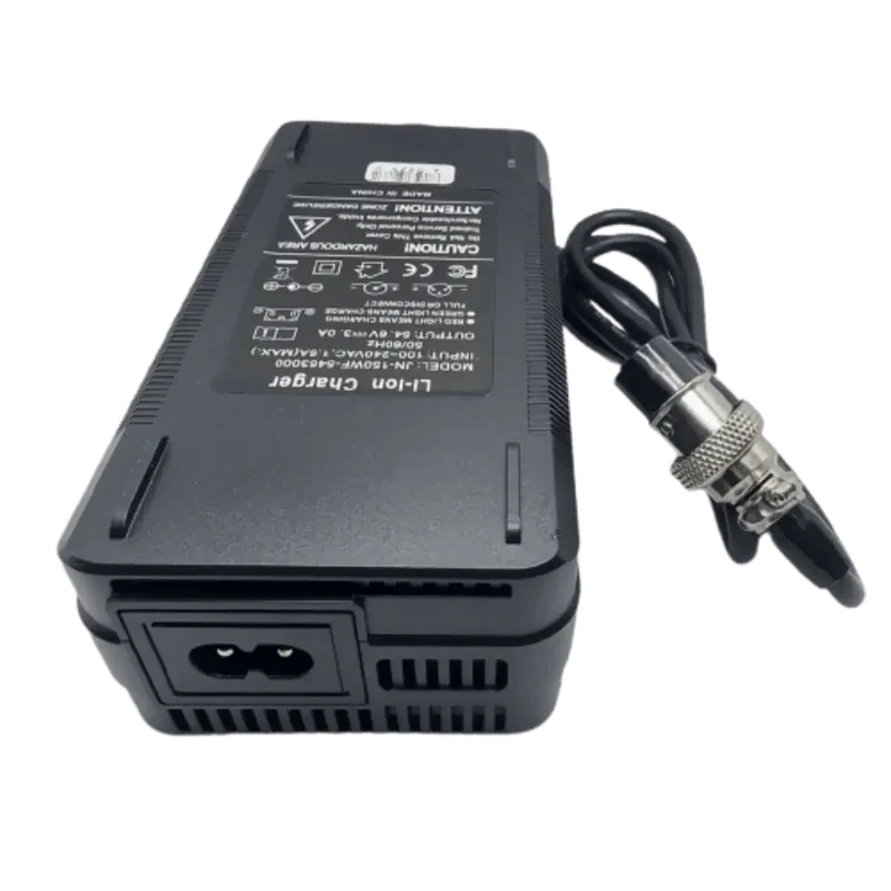 Chargeur 54.6v 3A Li-ion XLR 3 Pins Ecrou
