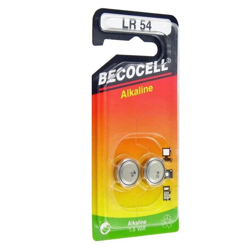 Becocell LR54, 8GA, V10GA, 189, 89, LR1130 Knopfzelle (2 St.)