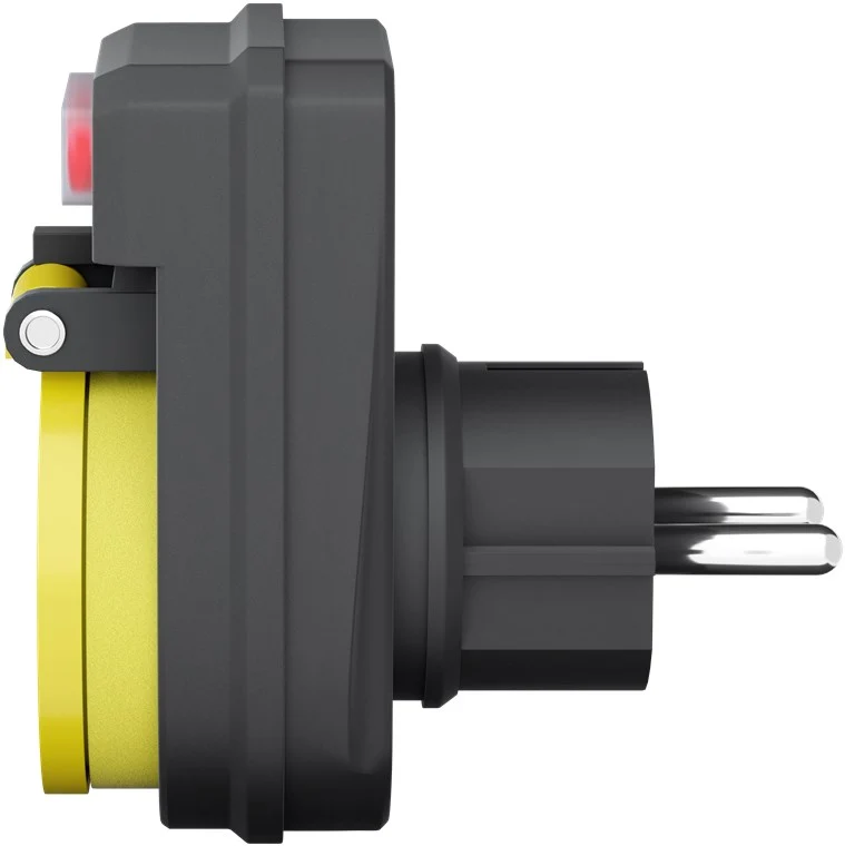 Goobay Steckdosenadapter mit Schalter, spritzwassergeschützt - Schutzkontaktsteckdose 1-fach für den Außenbereich
