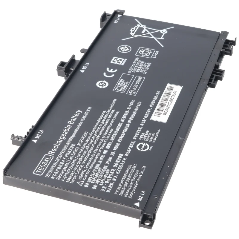 AccuCell Akku passend für HP Pavilion 15 UHD, Pavilion 15-BC, TE03XL, HSTNN-UB7A, TPN-Q173, 11,55V 5100-5300mAh