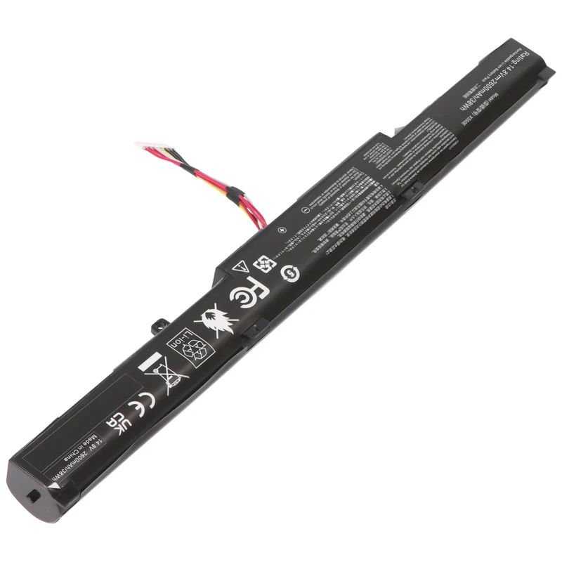 AccuCell Akku passend für Asus A41-X550E Akku A450, A450C, F751, F751L, R752L, 15V 2600mAh 38,5Wh